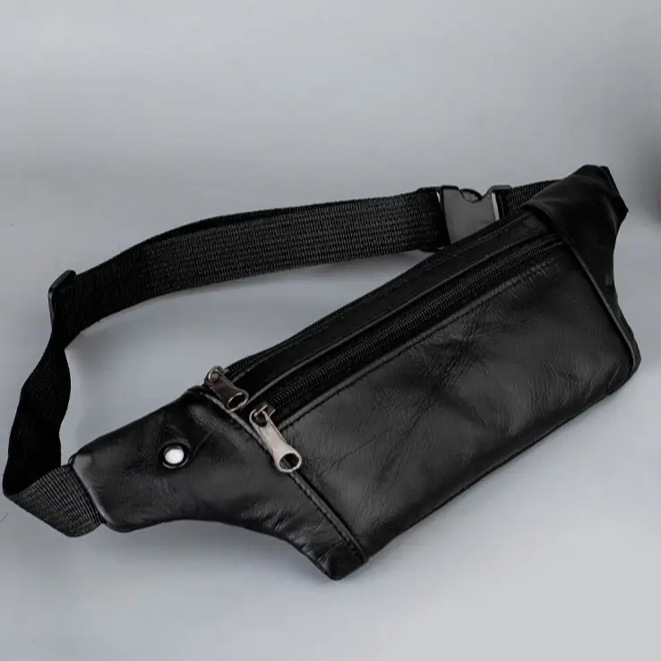 Genuine Leather Sports Waist Pack
