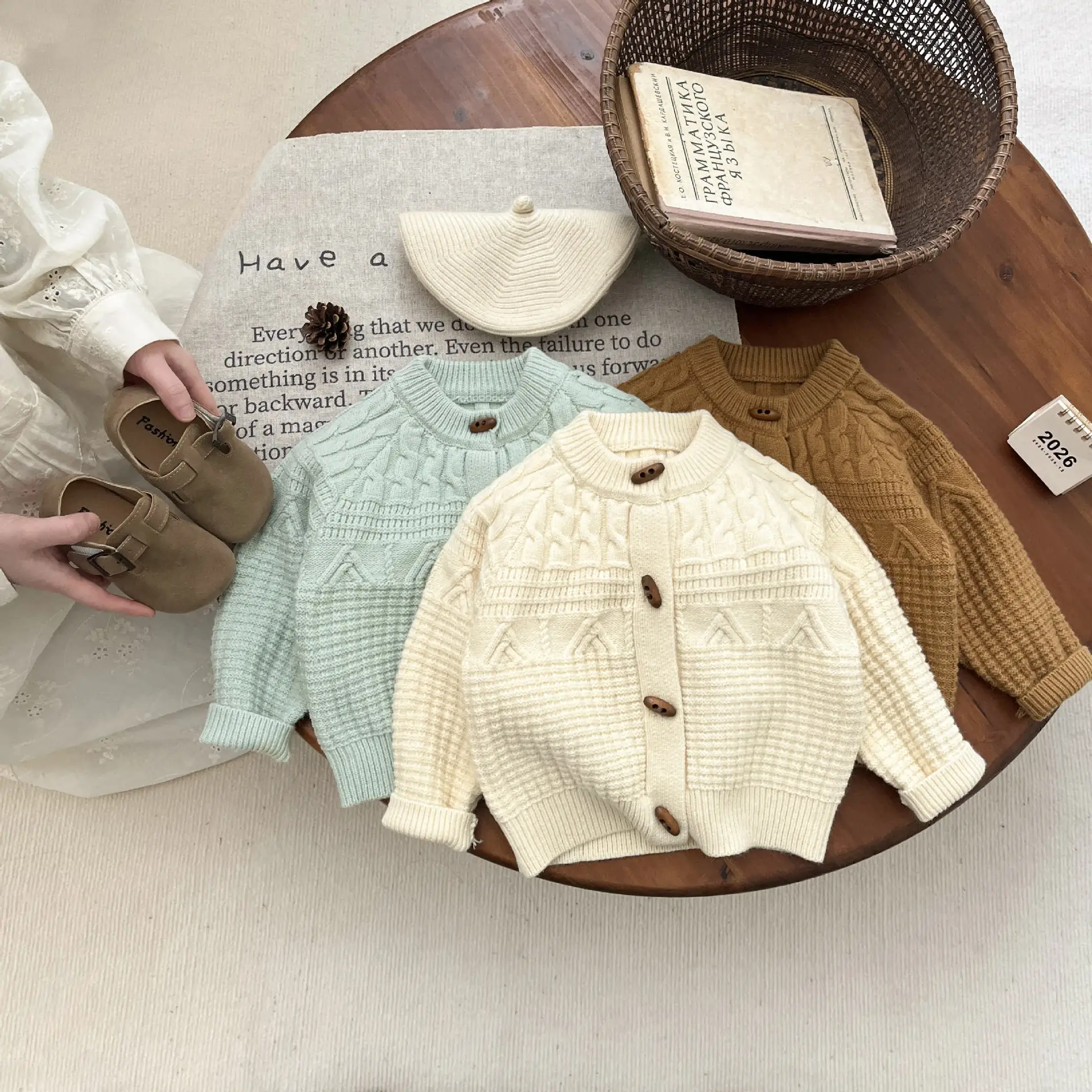 Childrens Fashion Knitted Cardigan Jacket