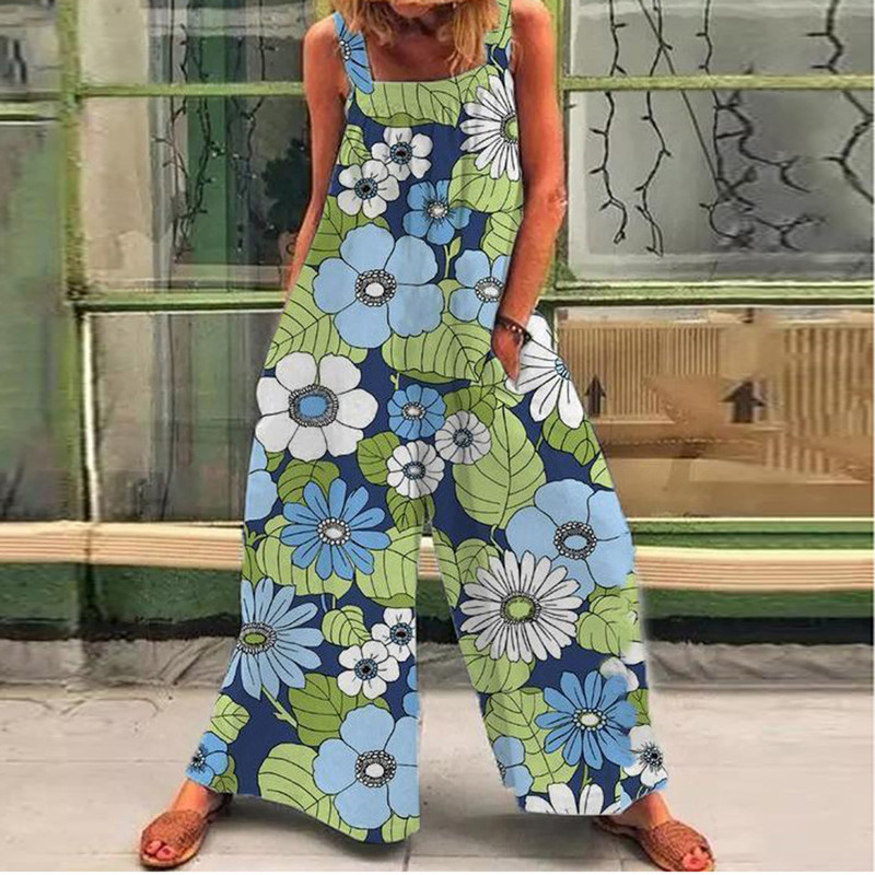 Title 4, Womens Leisure Fashion Polyester Print Jumpsuit