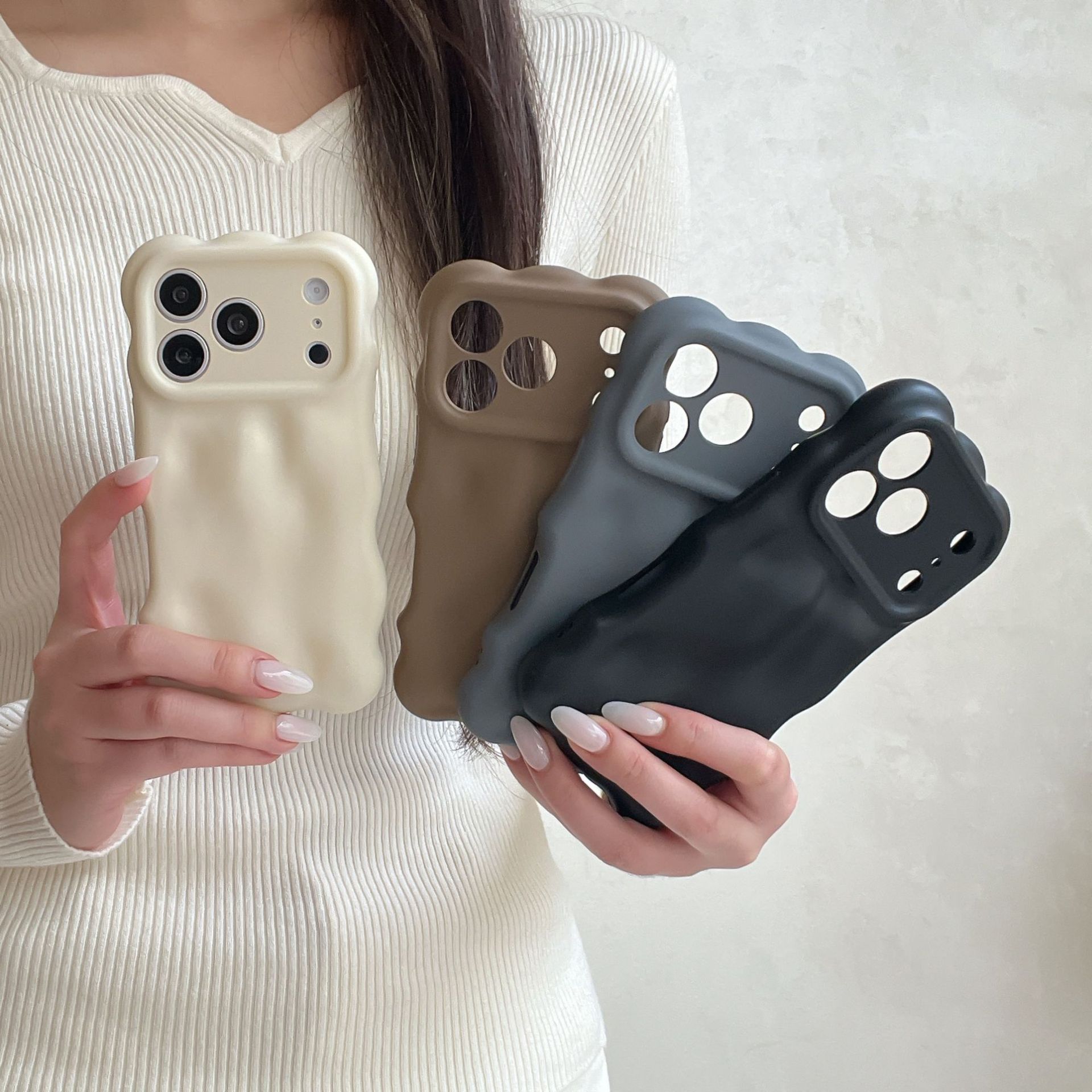 3D Meteorite Wave Case Compatible Phone