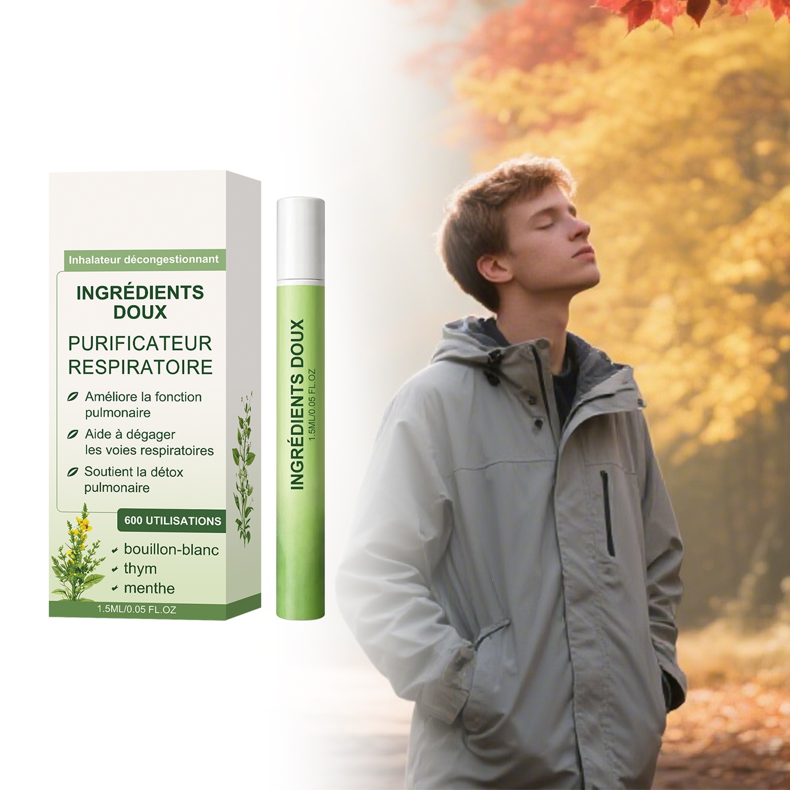 Mullein Aromatherapy Inhaler Stick