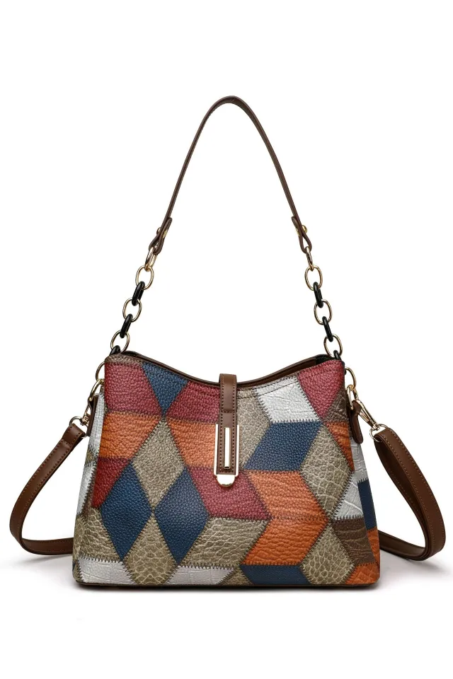 Retro Shoulder Messenger Bag Large Capacity Handbag Blue - Shop at LoveMi