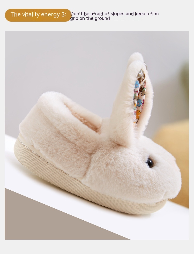 Winter Girls Boys Keep Warm Home Indoor Fluffy Cotton Shoes — foto 9