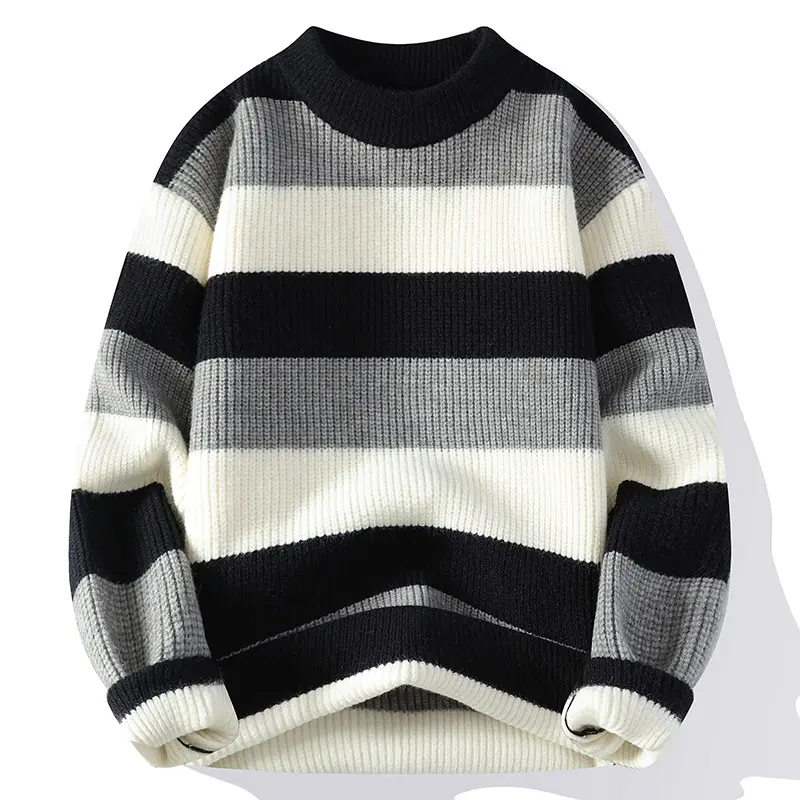 Mens New Autumn Winter Half Neck Sweater