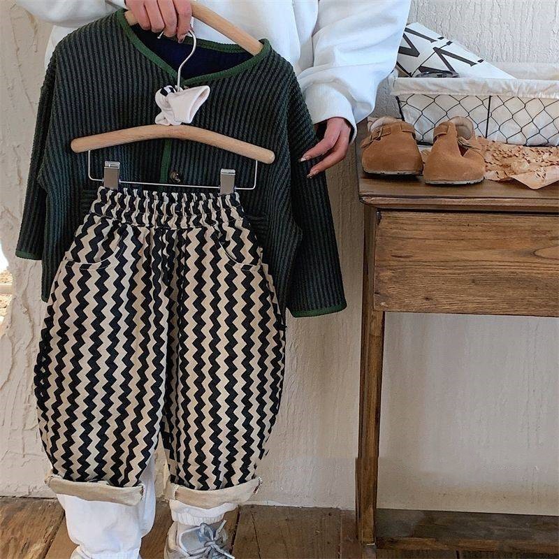 Children's Fashion Striped Casual Japanese Trousers