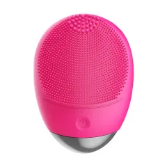 Electric Beauty Import Silicone Gel Cleansing System - Rechargeable Rose Red - View 1