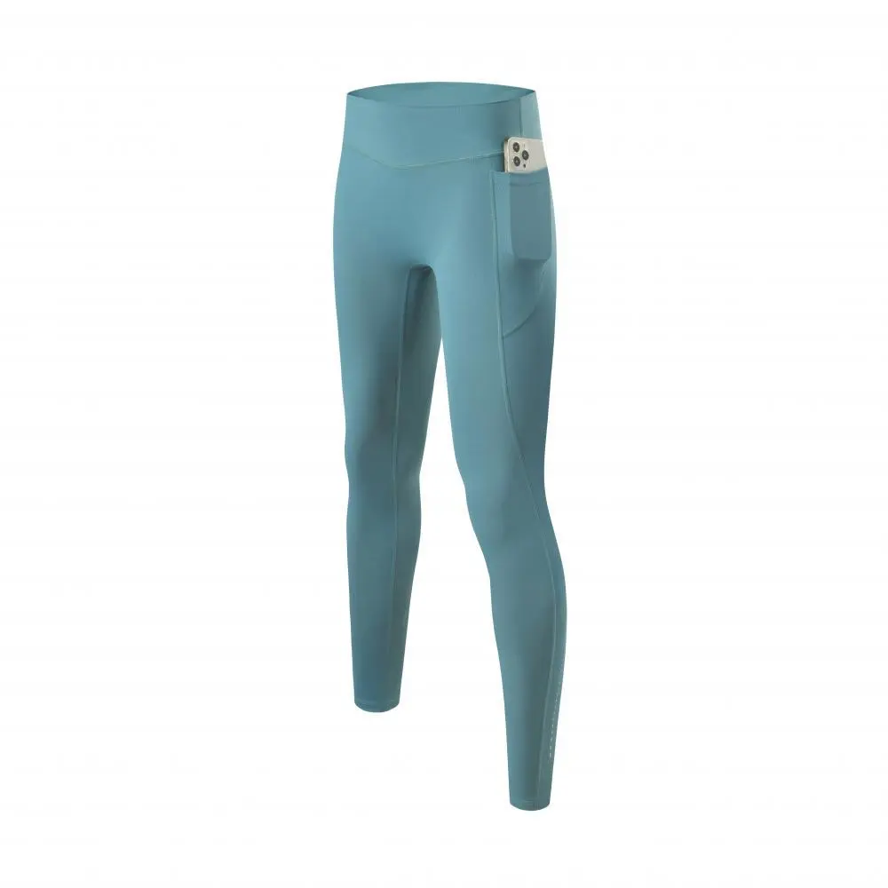 Casual Sports Trousers Spring And Summer New Quick-drying High Elastic Yoga Pants - Blue Green