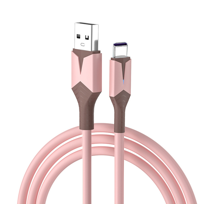 Liquid Flexible Glue USB Fast Charge Mobile Phone Charging Data Cable with LED L - 第 10/22 張圖片