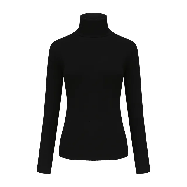 Women's Clothing High Neck Inner Wear Fashion Tops B Black - Shop at LoveMi