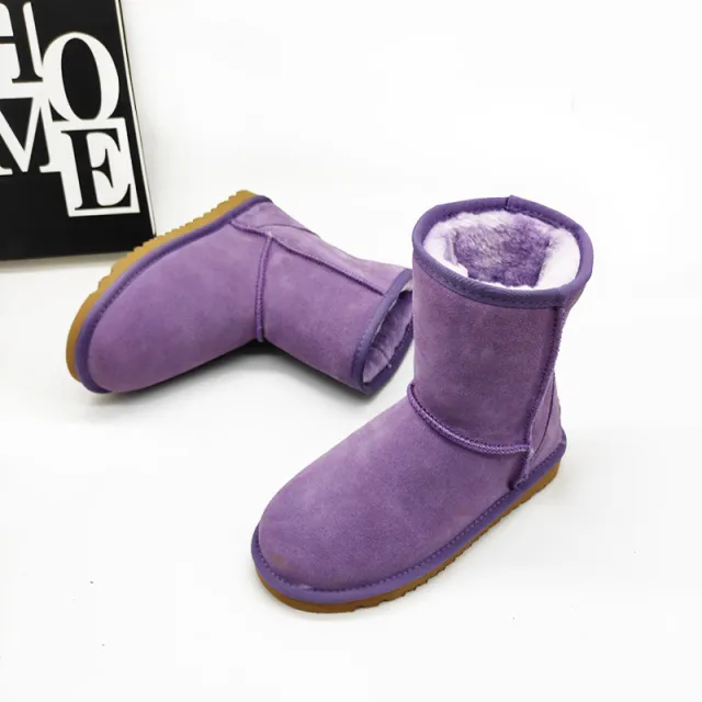 Personalized Mid calf Length Snow Boots Purple - Shop at LoveMi