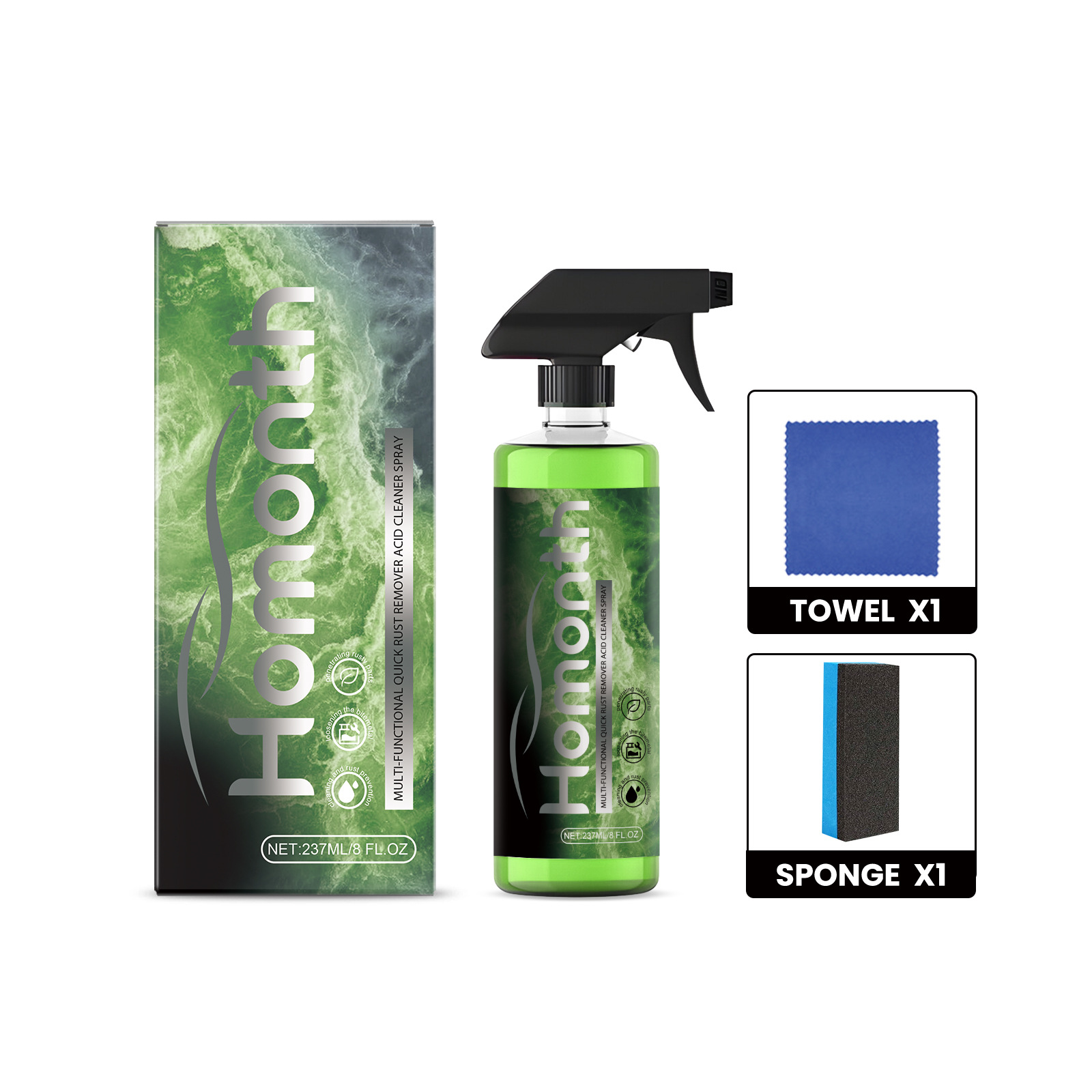 Car Cleaning Dirt Removing Rust Protection Bright Paint Care Solution