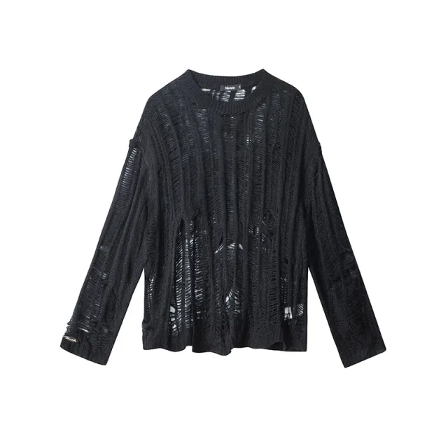 Sweater New Top Outer Wear Street Black - Shop at LoveMi