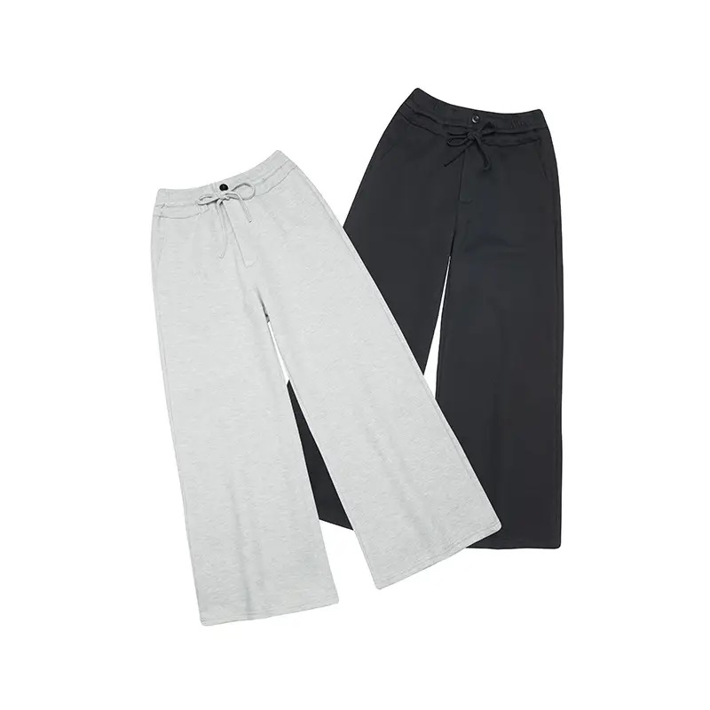 Sports Trousers With An Elasticated Waist Wide Leg Straight Street Trousers
