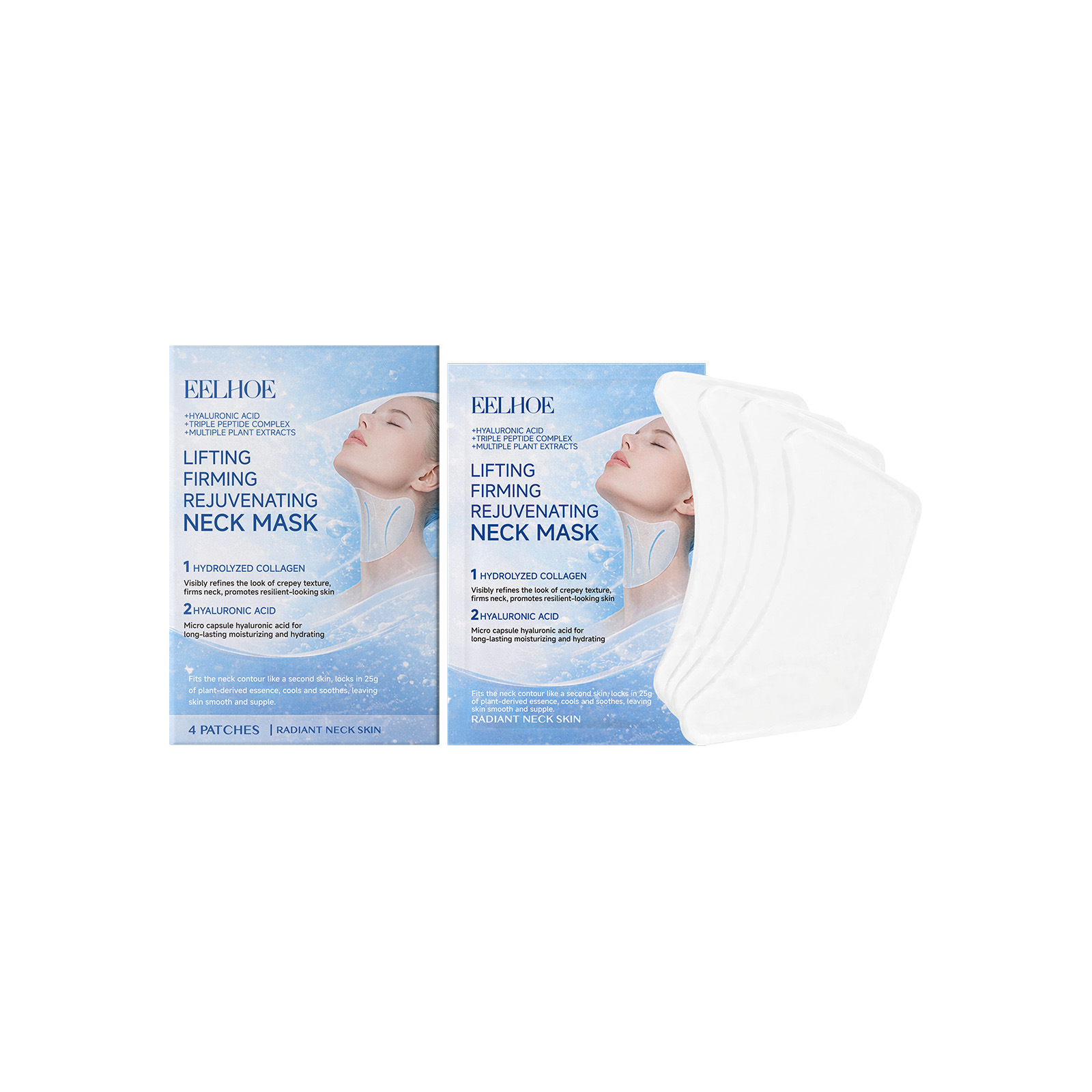 Comfortably Fits The Skin Collagen Hydrating Neck Mask