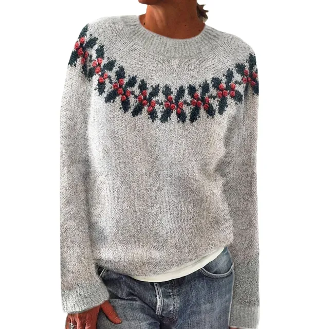 Digital 3D Christmas Round Neck Long Sleeve Sweater 3 Colors 4Xl - Shop at LoveMi