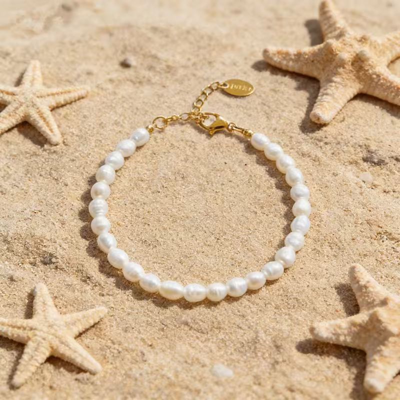 Retro Full-strand Small Pearl Bracelet And Necklace