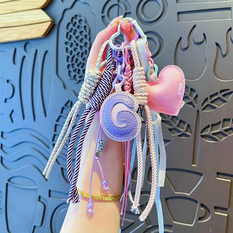 Creative Leather DIY Light Luxury Pendant Cute Love Style