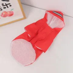 Dog Raincoat Reflective Waterproof Snowproof Pet Coat For Small Puppy Cats Raincoat Pets Supplies - Red Velcro - View 1