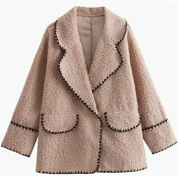 Title 6, Plush Faux Fur Wool Jacket