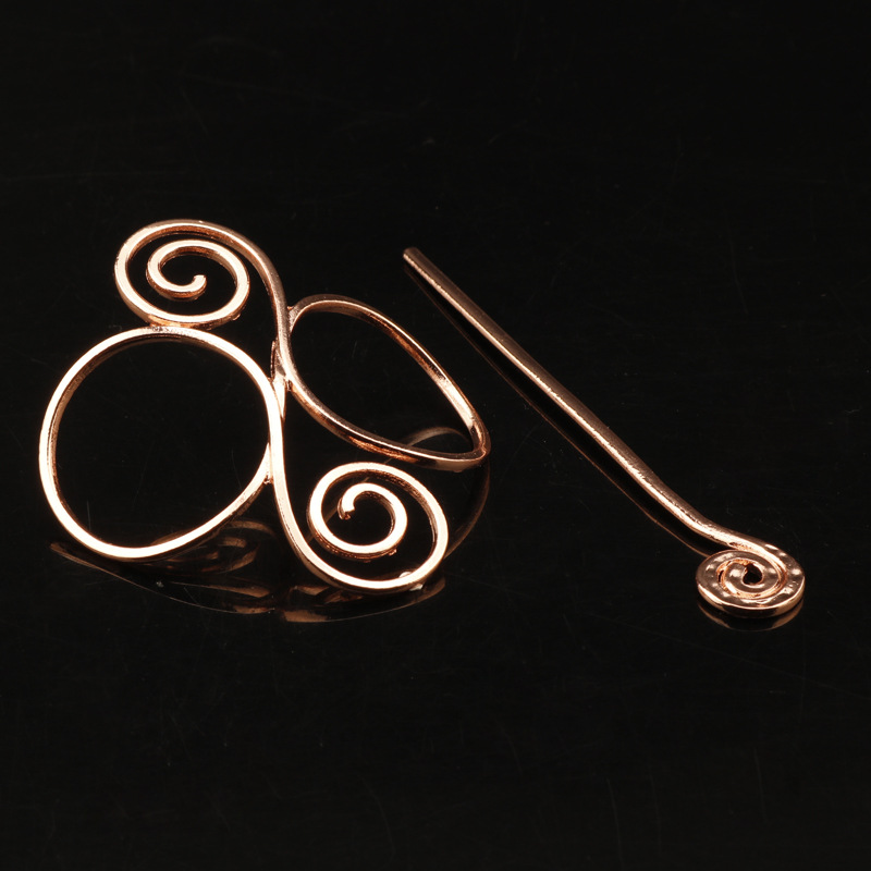 Title 7, European and American simple metal hairpin