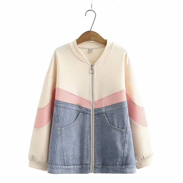 Women's Denim Casual Jacket Coat Apricot - Shop at LoveMi