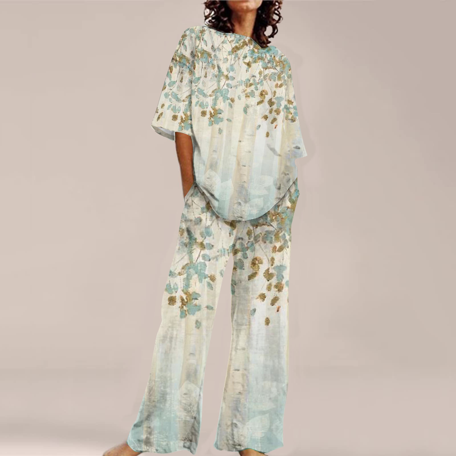 Fashion Personalized Women's 3D Printed Short Sleeve Suit Hdn66 - Shop at LoveMi