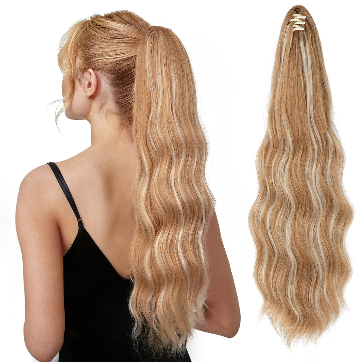 European And American Womens Wigs With Long Ponytails