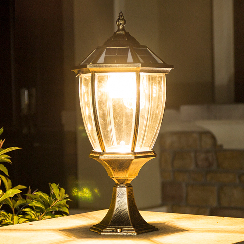 9-inch Bent Hexagonal Solar Column Headlamp