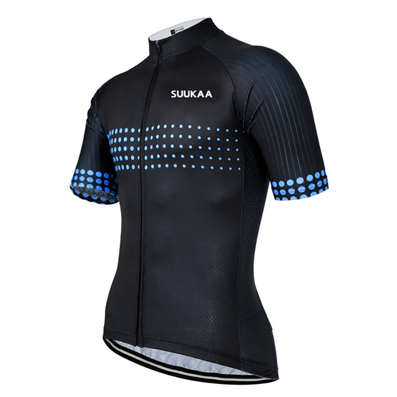 Foreign Trade Cross-border Bicycle Short-sleeve Cycling Clothes Top Men's Summer Bicycle Shirt Breathable Highway Mountain Bicycle Quick Drying Clothes