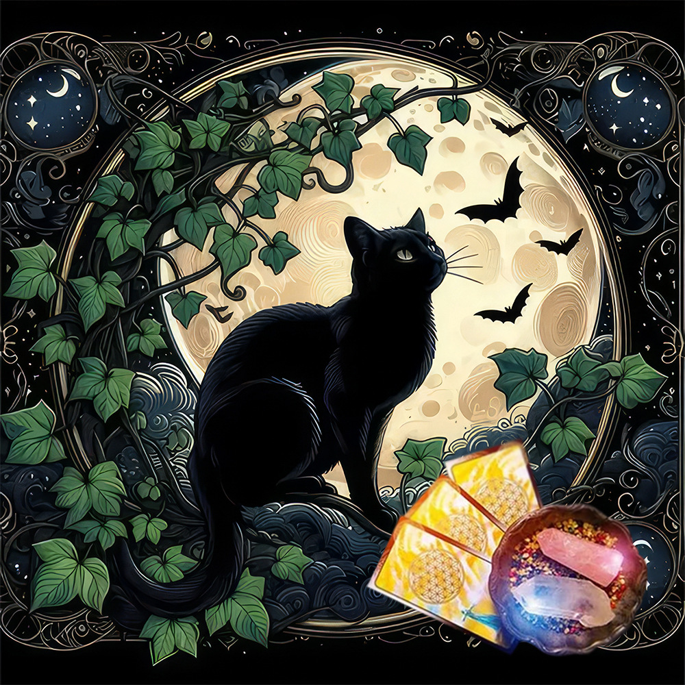 Geometric Starry Sky Card Board Game Flannel Tarot Tablecloth
