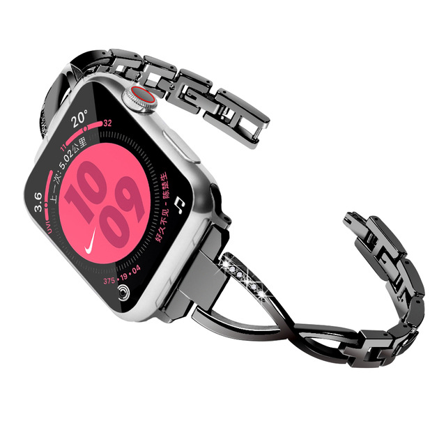 Fashionable Metal X-link Watch Strap