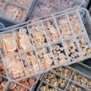 120 Pieces French White Edge Feet Nude Full Square Short High-grade Toe Nail Piece view 1