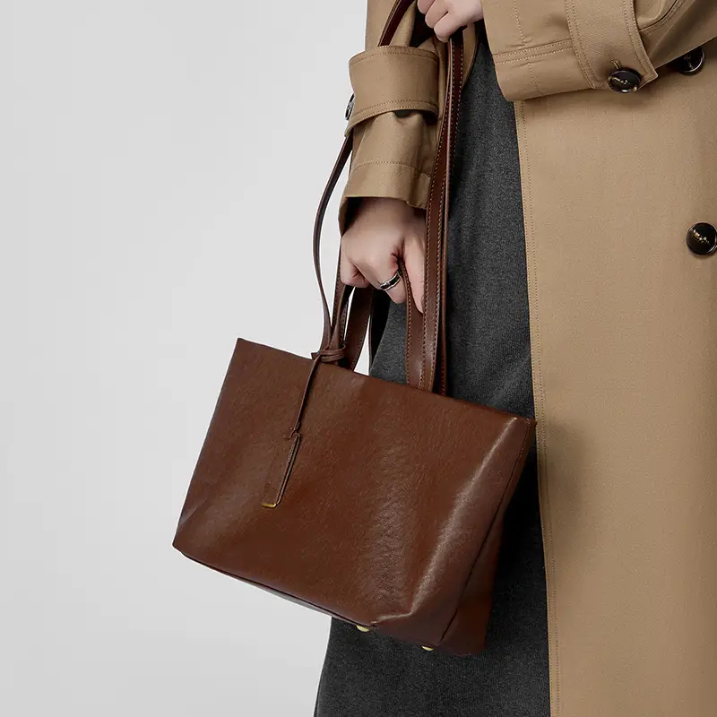 Genuine Leather Women's Bag Underarm One Shoulder Retro