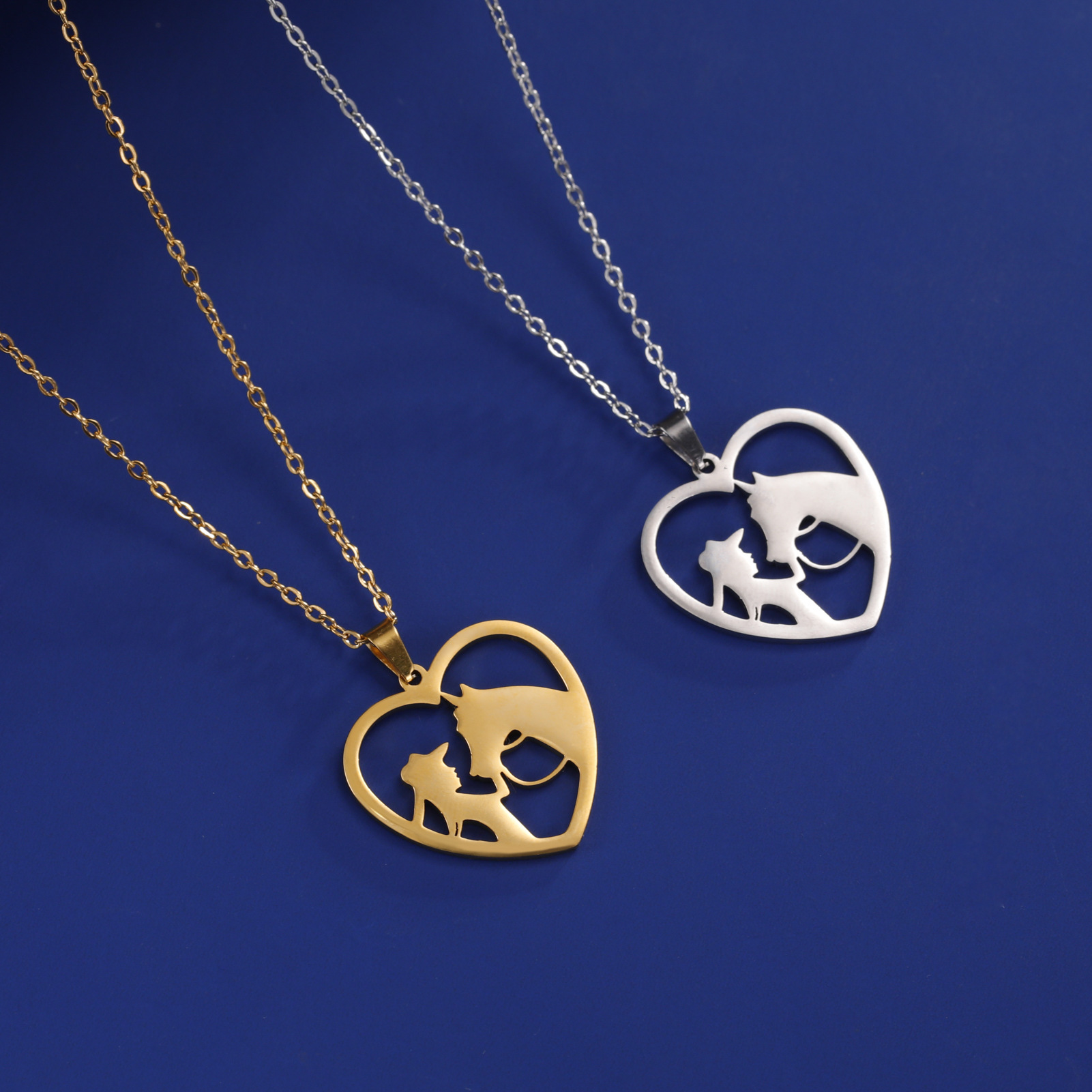 Love Necklace Fashionable Temperament Cutting Stainless Steel