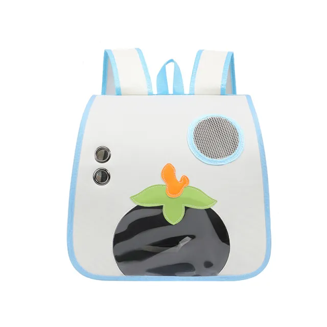 Cat Bag Large Capacity Cartoon Outdoor Lightweight Pet Backpack Comfortable And Breathable White - Shop at LoveMi