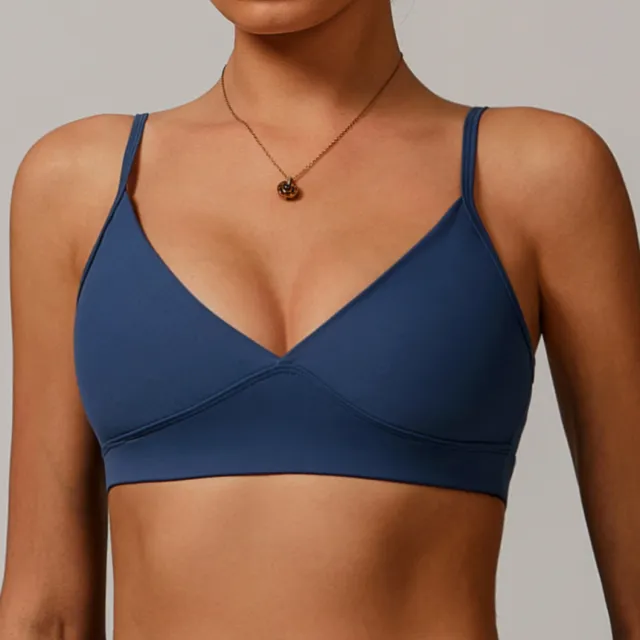 Environmental Regeneration Beauty Back Yoga Bra Outer Wear Twilight Blue - Shop at LoveMi