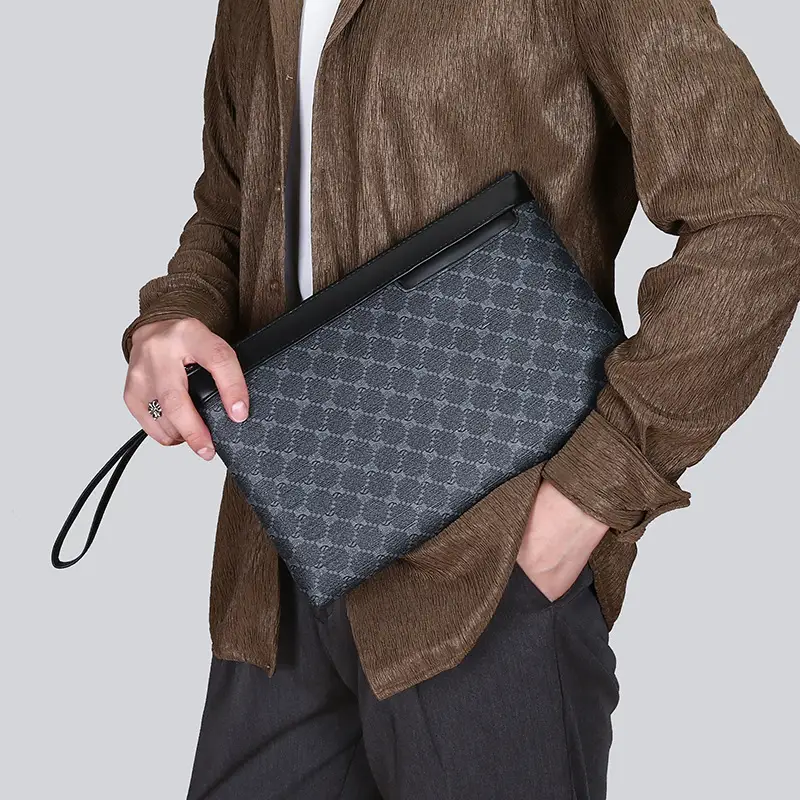 Retro Black Leather Shoulder Bag