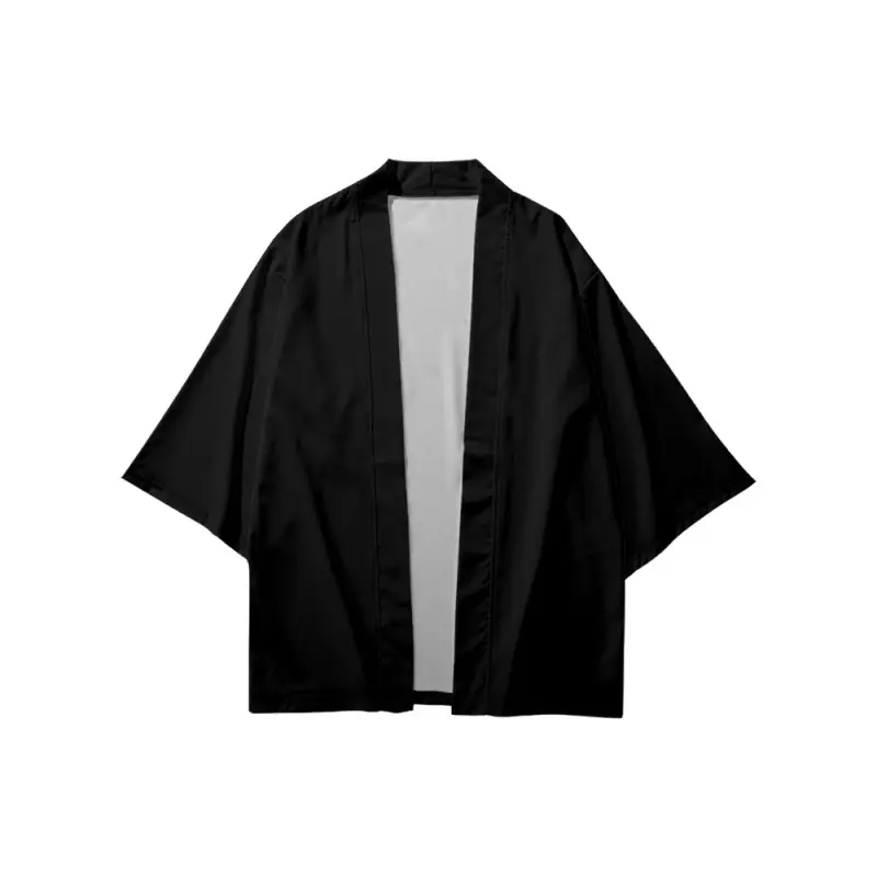 Men's Fashion 3D Printed Cropped Shirt Robe