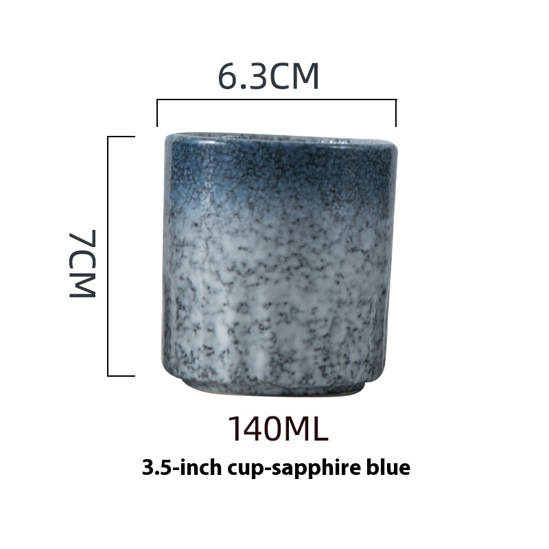 Sapphire Blue Half Grain Cup