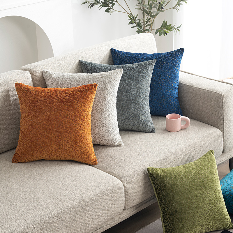 Light Luxury Cut Pile Simple Home Living Room Sofa Pillowcase | Grolano