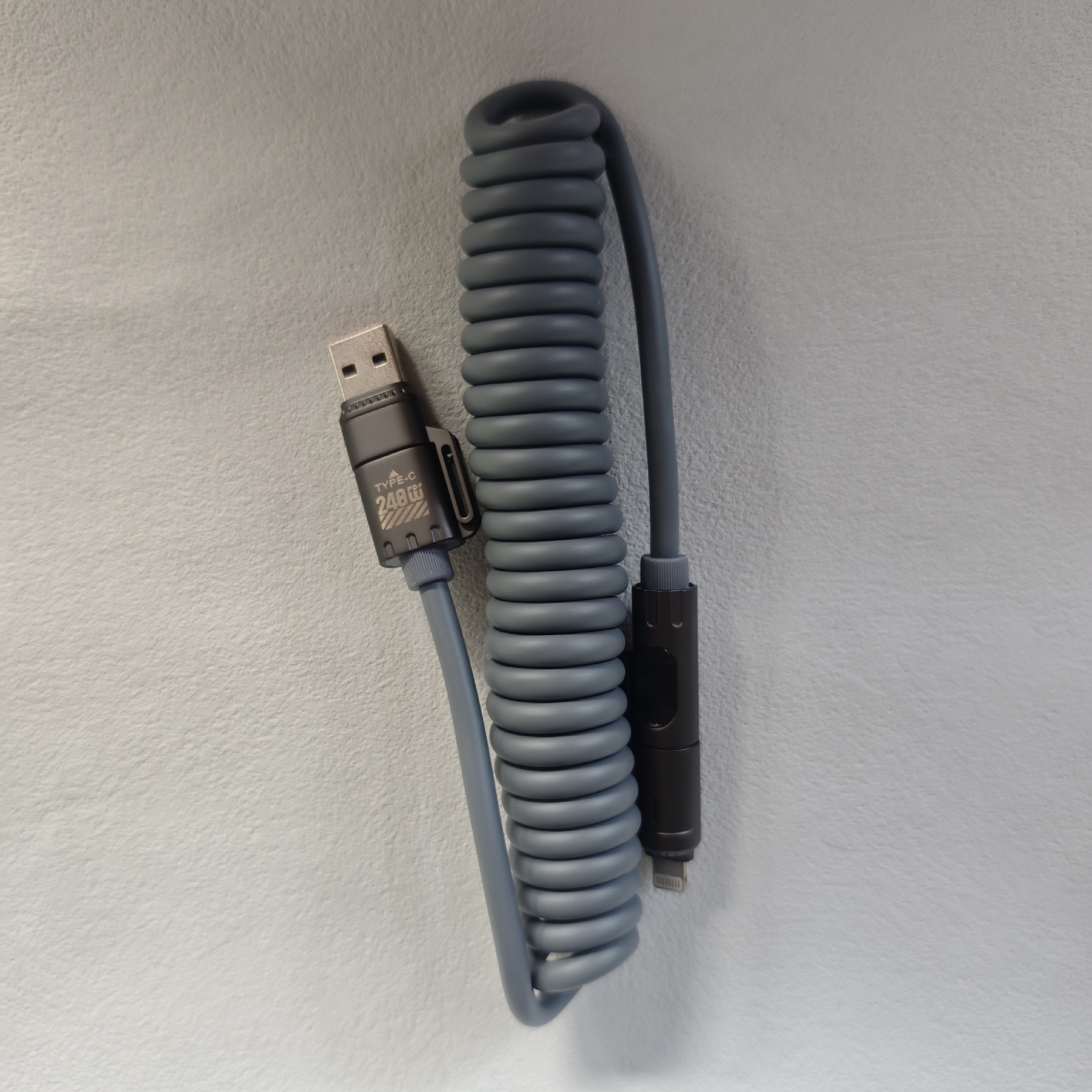 Digital Display Spring 4-in-1 CarPlay In-Car 2m Data Cable