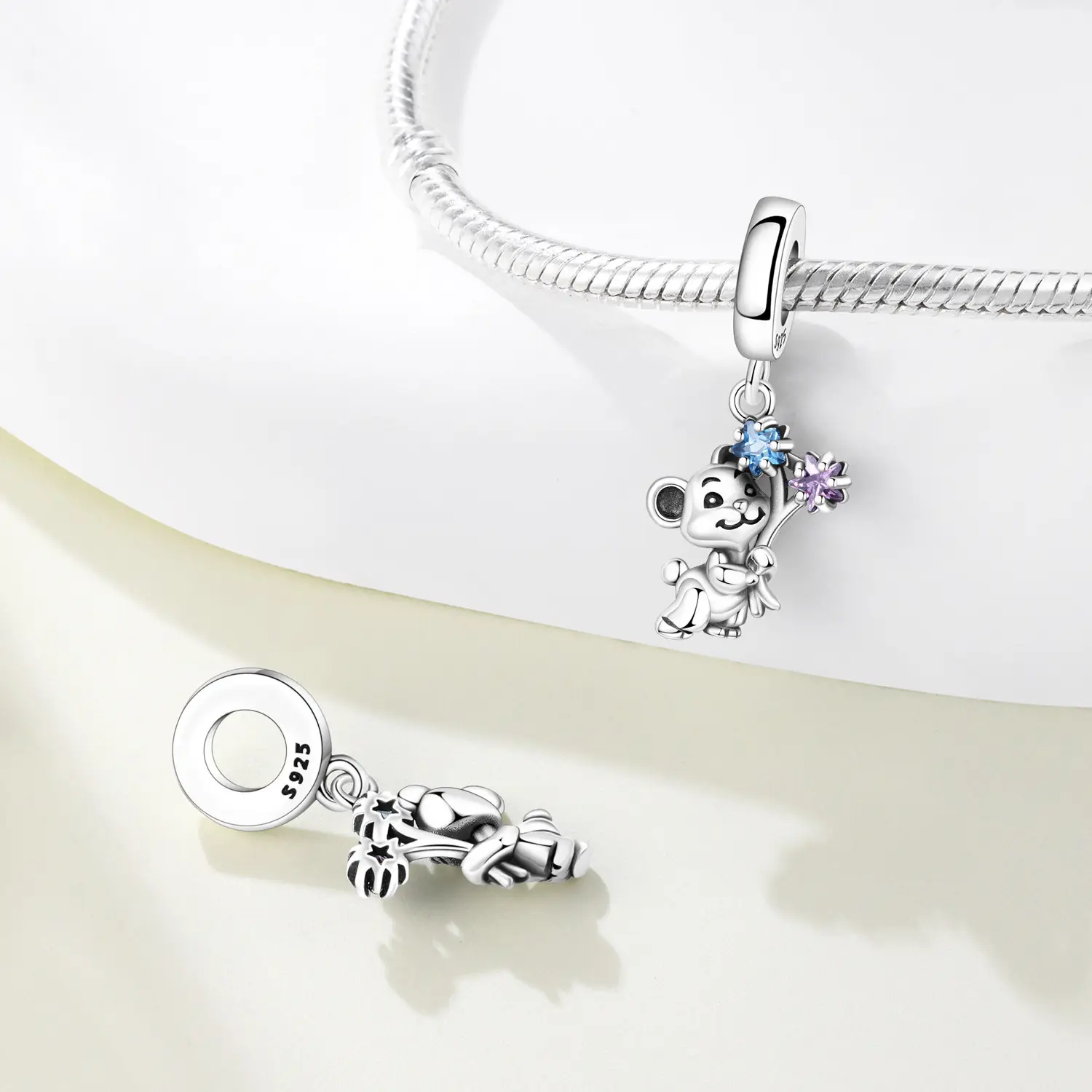 Bracelet Beaded Pendant Playful Sloth And Koala