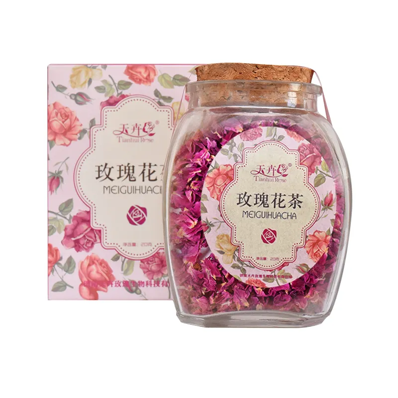 Pingyin Edible Double-petal Red Rose Dried Petal Bulk Hot Spring - Level 3 Petals 100G
