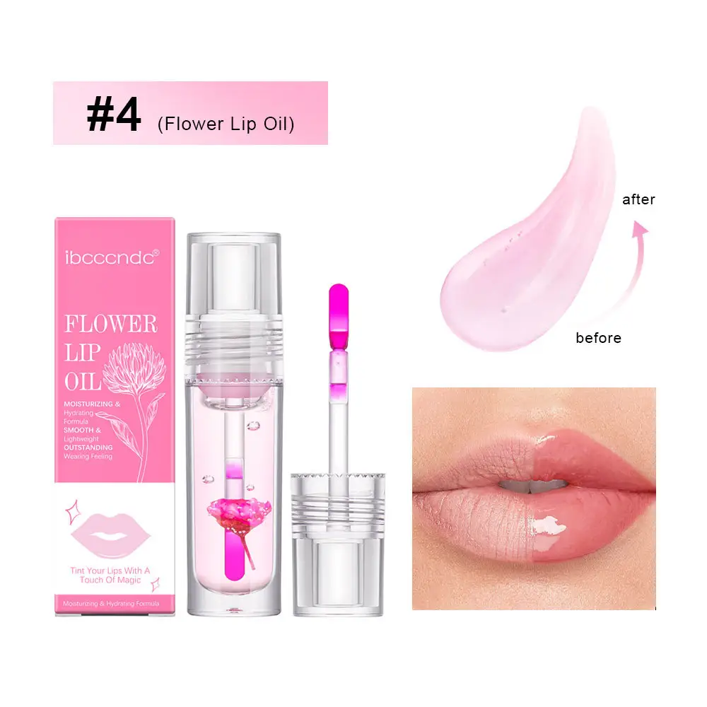 Flower Color Changing Lip Oil Moisturizing Jelly