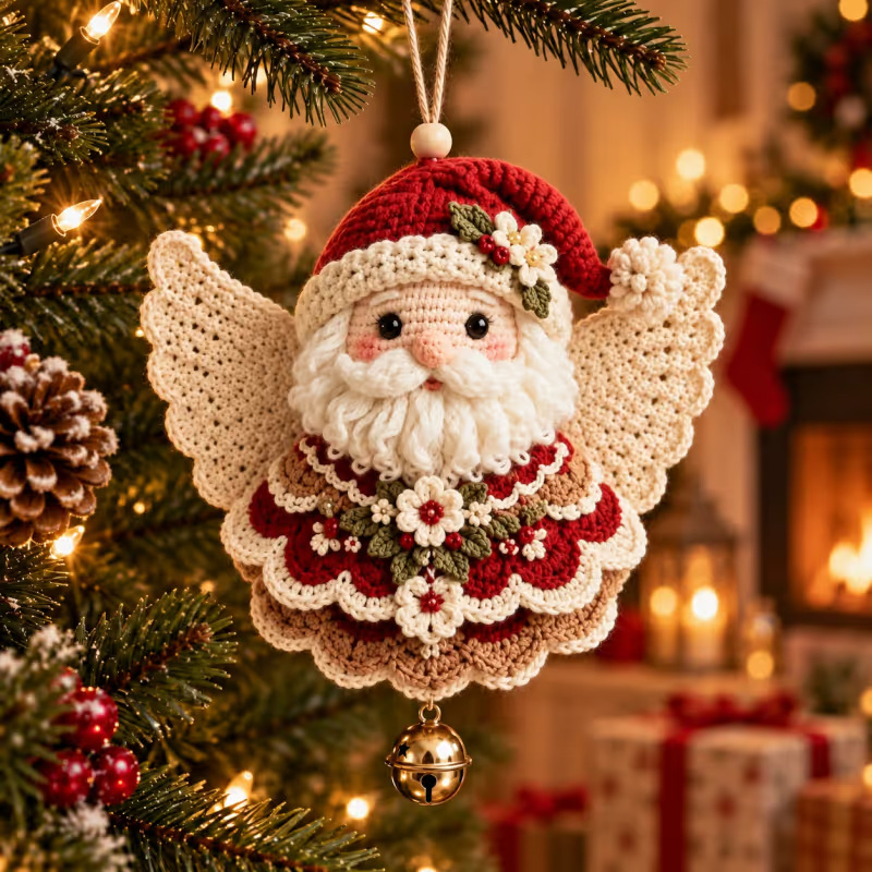 DIY Crochet Christmas Angel Ornament Kit 2