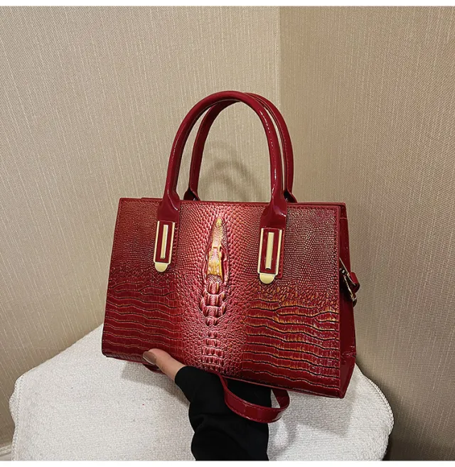 Portable Women's Fashion Hand Carrying Large capacity Crossbody Bag Red - Shop at LoveMi