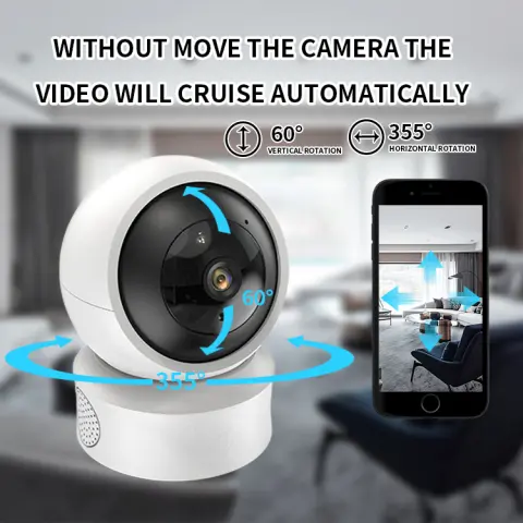 Smart Dual-light Wireless Wifi Home Indoor HD 360-degree Surveillance