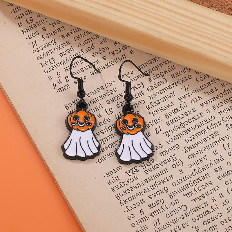 Halloween Pumpkin Head Ghost Alloy pin Badge Brooch collectible