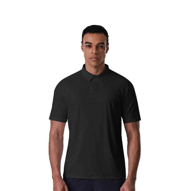 Mens Sun-protective Collar Short Sleeves