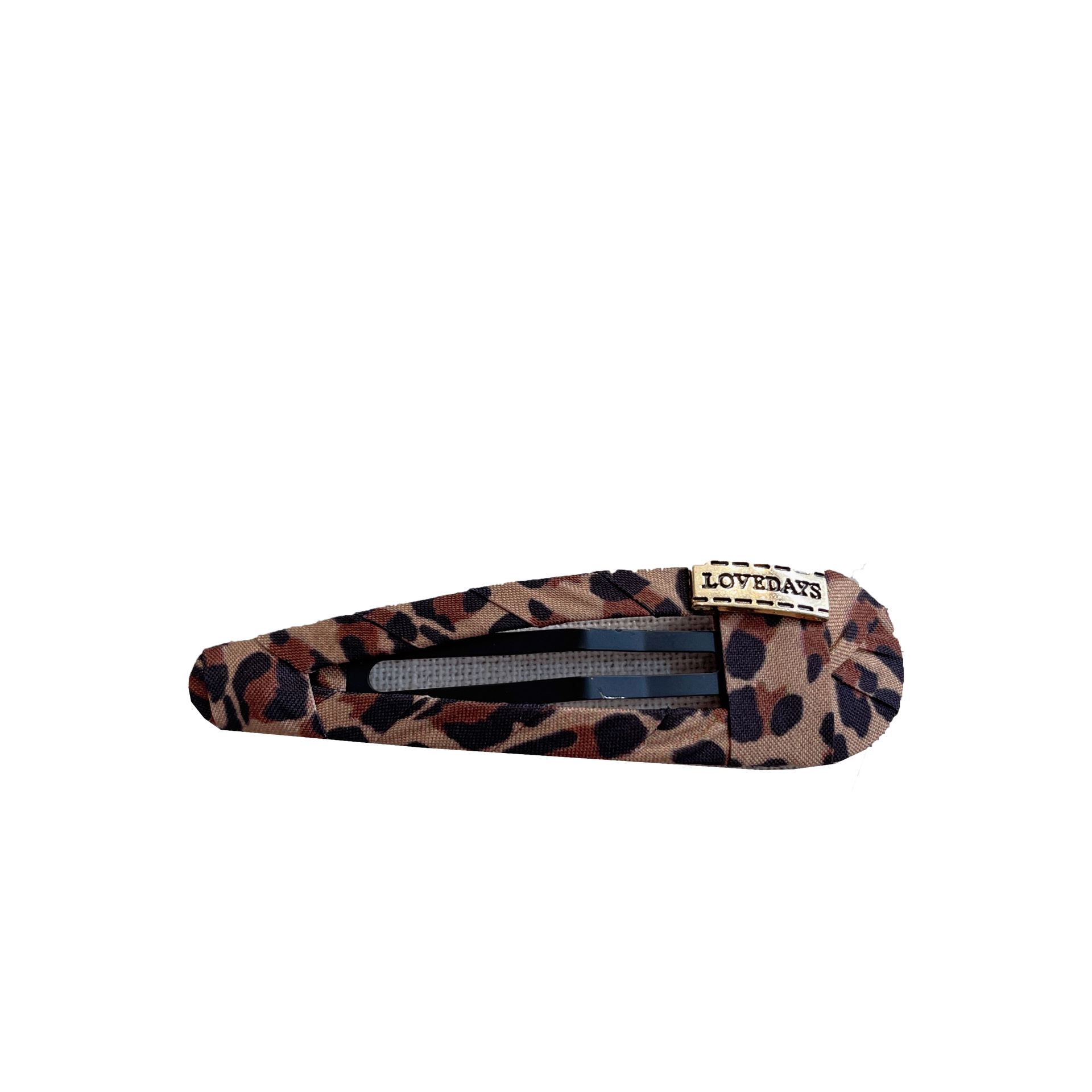 Retro Leopard-Print Bang Clip Simple And Chic Hairclip For Women To Style Fringe Or Loose Strands